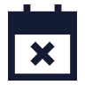 Calendar X icon preview