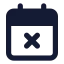 Calendarx icon with solid standard style