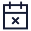 Calendarx icon with stroke sharp style
