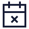 Calendar X icon preview