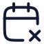 Calendarx 2 icon with stroke rounded style