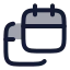 Calendars icon with duotone rounded style