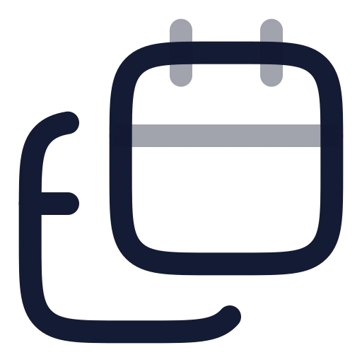 Calendars Icon in Twotone Rounded style