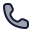 Call icon with duotone rounded style