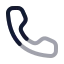 Call icon with twotone rounded style