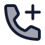 Calladd icon with duotone standard style