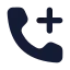 Calladd icon with solid rounded style