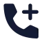 Calladd icon with solid standard style