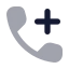 Calladd icon with bulk rounded style