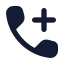 Calladd icon with solid rounded style
