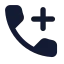 Calladd icon with solid standard style