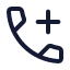 Calladd icon with stroke standard style