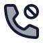 Callblocked icon with duotone standard style