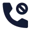 Callblocked icon with solid standard style