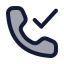 Calldone icon with duotone rounded style