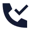 Calldone icon with solid sharp style