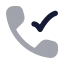 Calldone icon with bulk rounded style