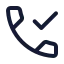 Calldone icon with stroke standard style