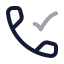 Calldone icon with twotone rounded style