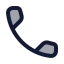 Call icon with duotone rounded style
