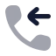 Callincoming icon with bulk rounded style
