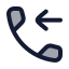 Callincoming icon with duotone rounded style