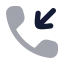 Callincoming icon with bulk rounded style