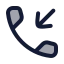 Callincoming icon with duotone rounded style