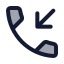 Callincoming icon with duotone standard style
