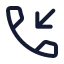 Callincoming icon with stroke standard style