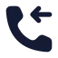 Callincoming icon with solid rounded style