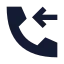 Callincoming icon with solid sharp style