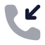 Callincoming icon with bulk rounded style
