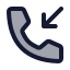Callincoming icon with duotone standard style