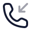 Callincoming icon with twotone rounded style