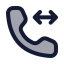 Callinternal icon with duotone rounded style