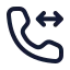 Callinternal icon with stroke rounded style
