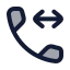 Callinternal icon with duotone rounded style