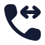 Callinternal icon with solid rounded style