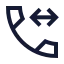 Callinternal icon with stroke sharp style