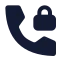Calllocked icon with solid standard style