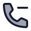 Callminus icon with duotone standard style