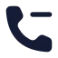 Callminus icon with solid rounded style