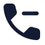 Callminus icon with solid standard style