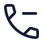 Callminus icon with stroke standard style