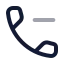Callminus icon with twotone rounded style