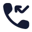 Callmissed icon with solid rounded style