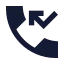 Callmissed icon with solid sharp style