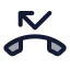 Callmissed icon with duotone standard style