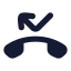 Callmissed icon with solid rounded style